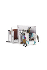 Bruder Bruder Bworld 62506 Paardenstal met Paard, Ruiter en Accessoires