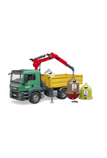 Bruder Bruder 03753 MAN TGS  Kraanwagen met Glascontainers (1:16) Bruder Bruder 03753 MAN TGS  Kraanwagen met Glascontainers (1:16)