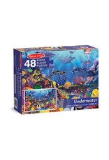 Melissa & Doug Melissa&Doug 10427 Vloerpuzzel Onderwaterwereld (48 stukjes)