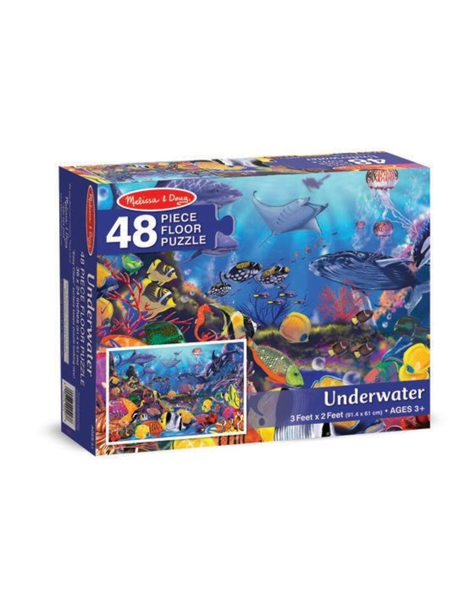 Melissa & Doug Melissa&Doug 10427 Vloerpuzzel Onderwaterwereld (48 stukjes)