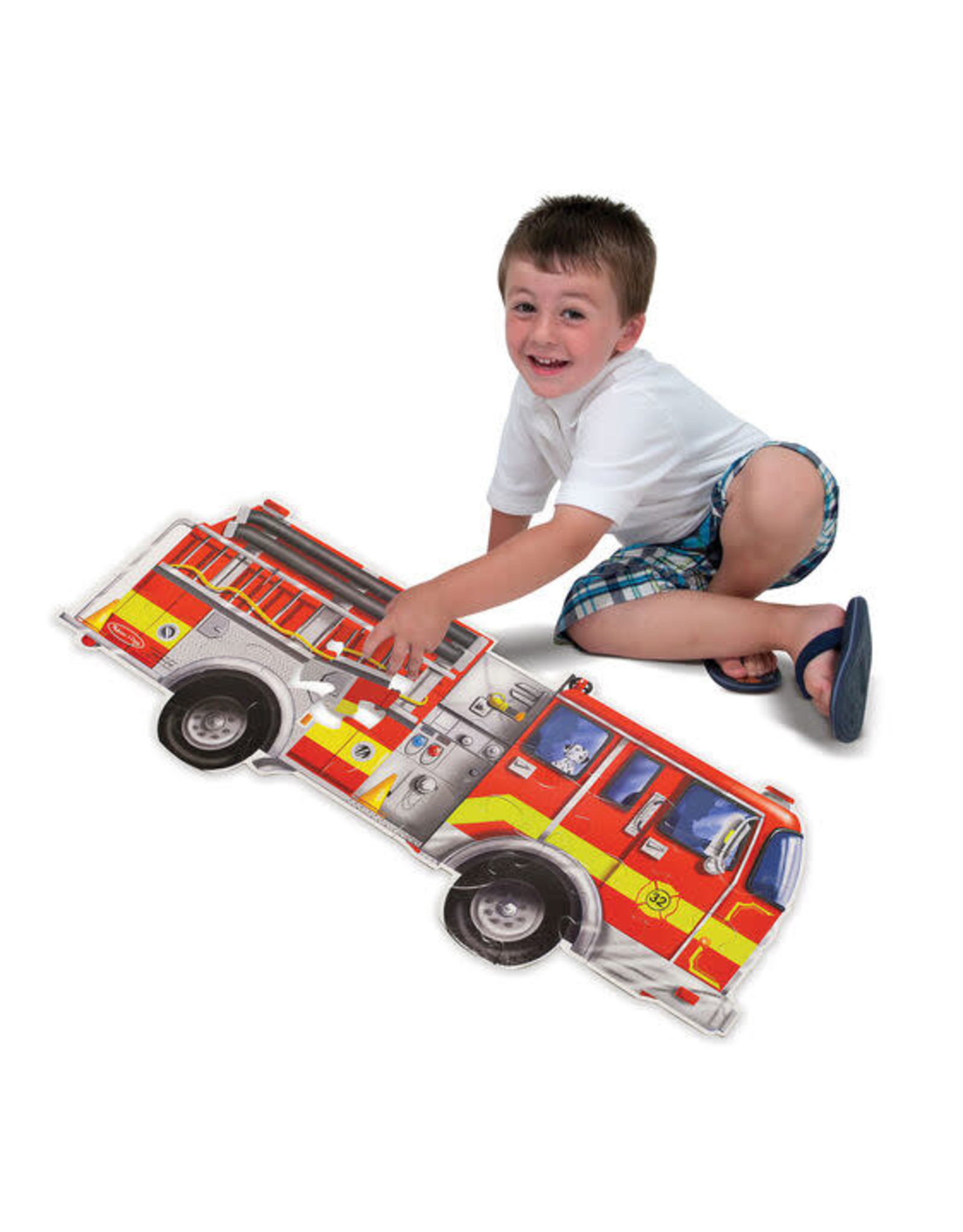 Melissa & Doug Melissa&Doug 10436 Vloerpuzzel Brandweerwagen Vloerpuzzel (24 stukjes)