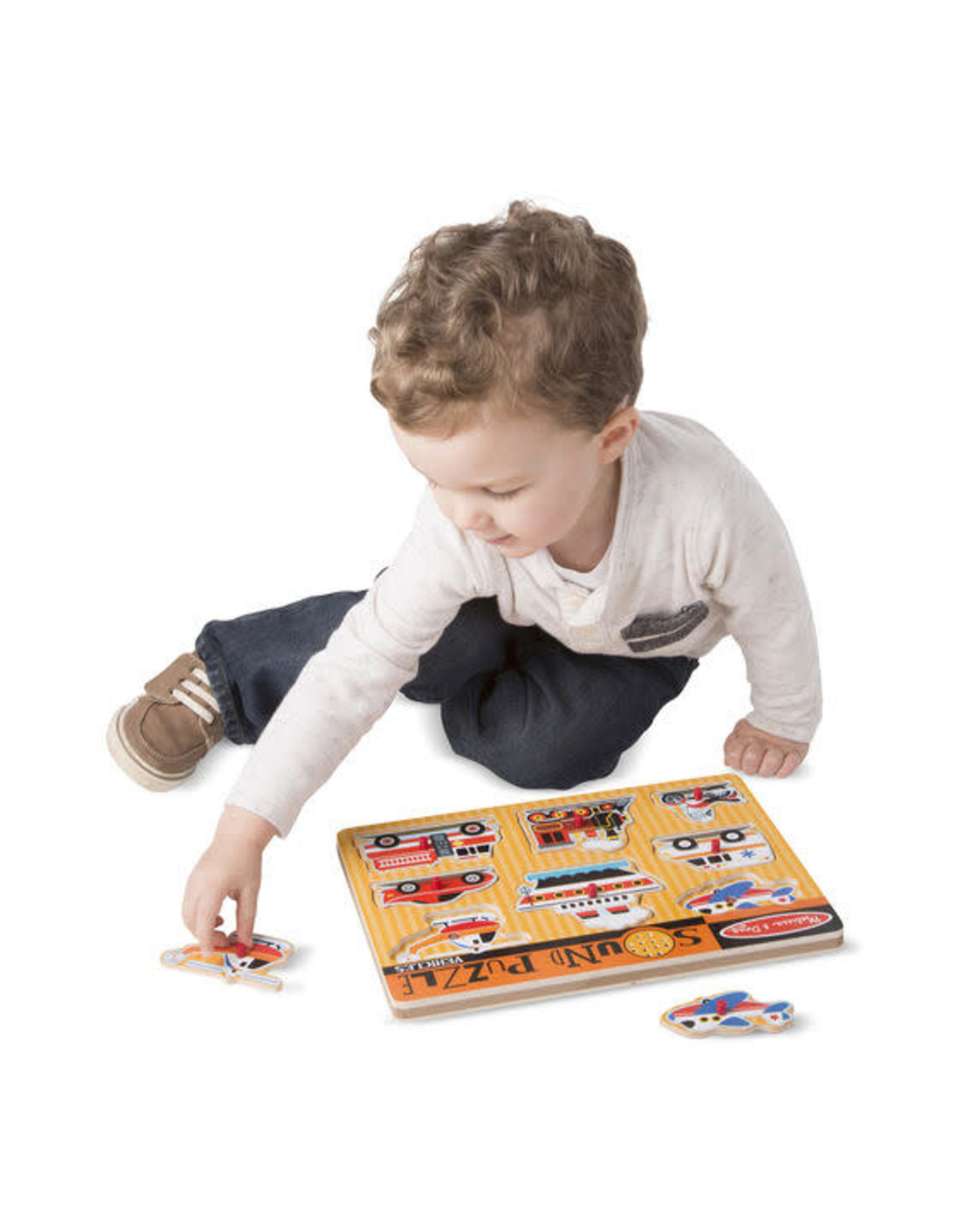 Melissa & Doug Melissa&Doug 10725 Geluidspuzzel Voertuigen (8 stukjes)