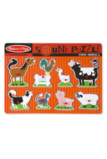 Melissa & Doug Melissa&Doug 10726 Geluidspuzzel Boederijdieren (8 stukjes)