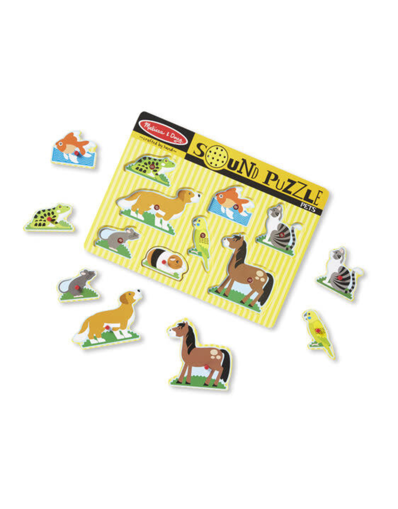 Melissa & Doug Melissa&Doug 10730 Geluidspuzzel Huisdieren (8 stukjes)