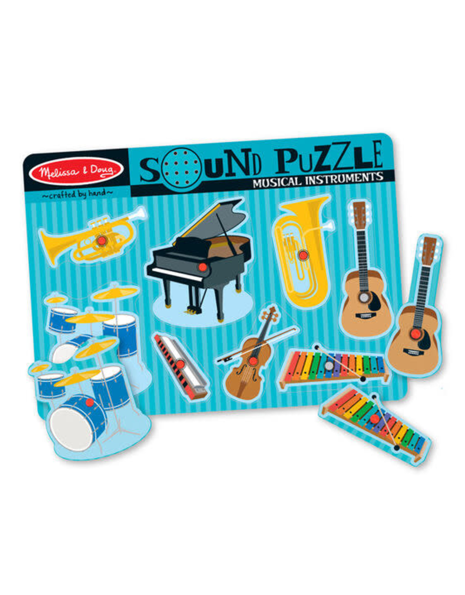 Melissa & Doug Melissa&Doug 10732 Geluidspuzzel Muziekinstrumenten (8 stukjes)