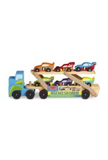 Melissa & Doug Melissa&Doug 12759 Extra Grote Vrachtwagen incl. 6 raceauto's (7-delig)
