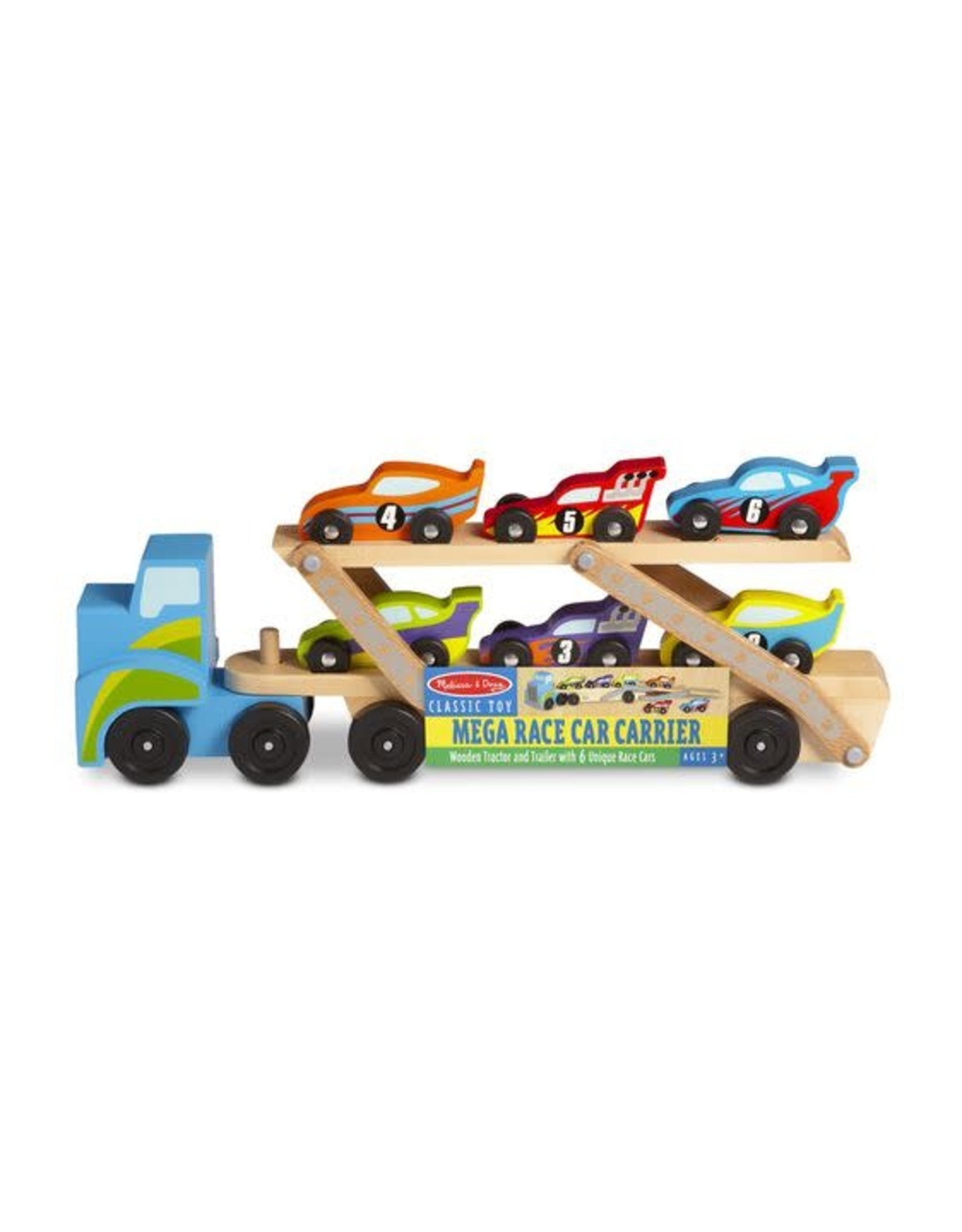 Melissa & Doug Melissa&Doug 12759 Extra Grote Vrachtwagen incl. 6 raceauto's (7-delig)