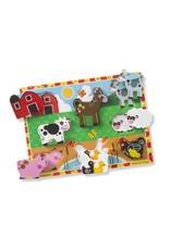 Melissa & Doug Melissa&Doug 13723 Dikke Houten Puzzel Boerderij (8 stukjes)