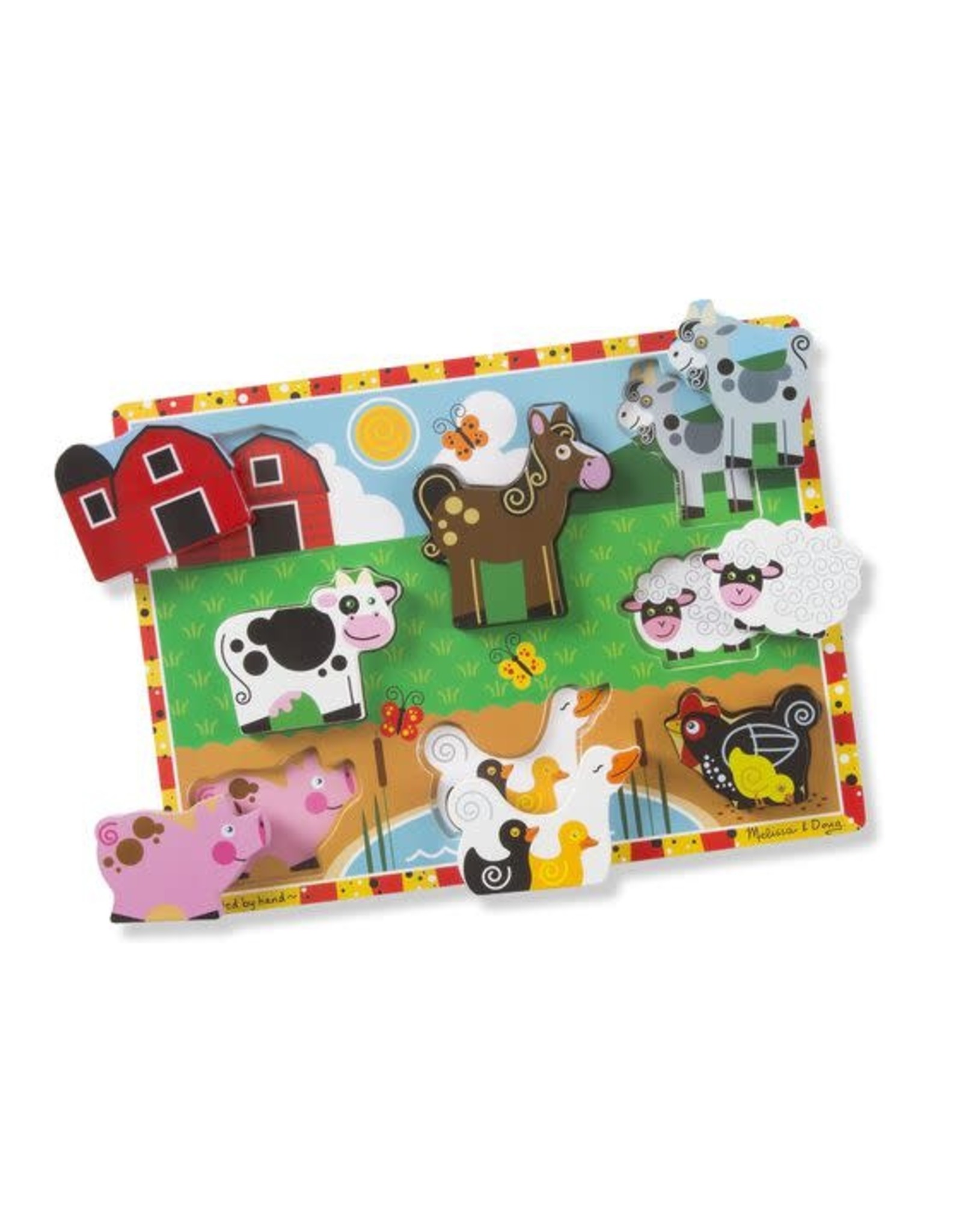 Melissa & Doug Melissa&Doug 13723 Dikke Houten Puzzel Boerderij (8 stukjes)