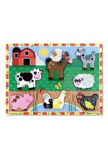 Melissa & Doug Melissa&Doug 13723 Dikke Houten Puzzel Boerderij (8 stukjes)