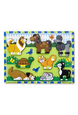 Melissa & Doug Melissa&Doug 13724 Dikke Houten Puzzel Huisdieren (8 stuks)