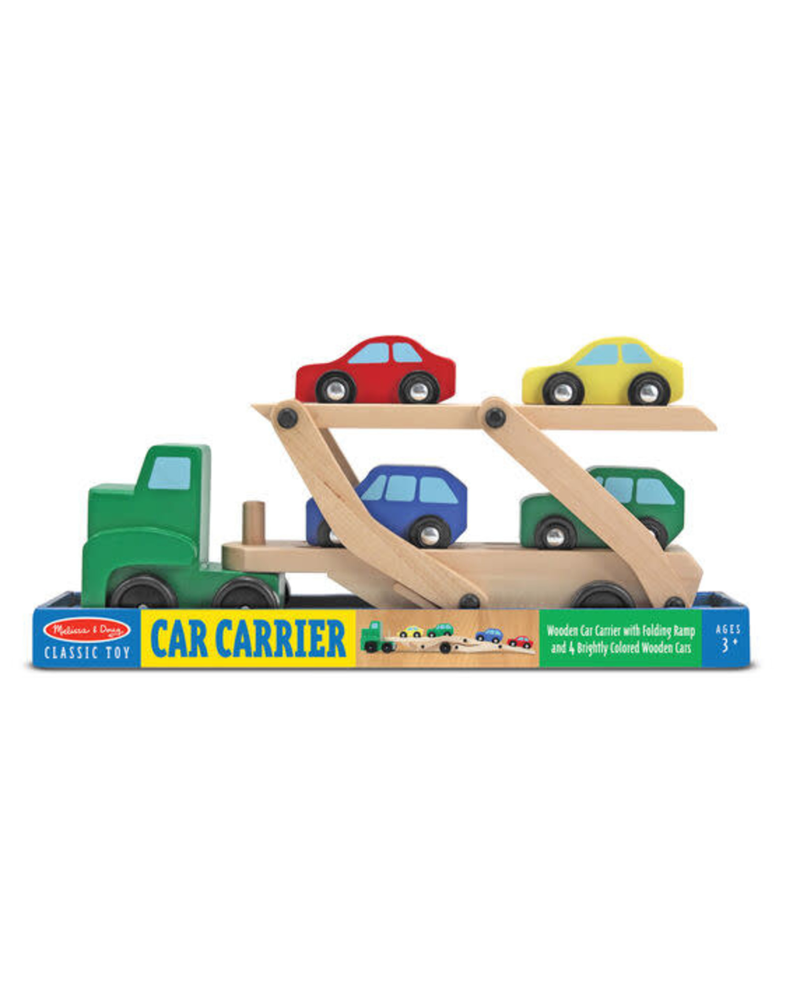 Melissa & Doug Melissa&Doug 14096 Houten Transportwagen incl. 4 Auto’s