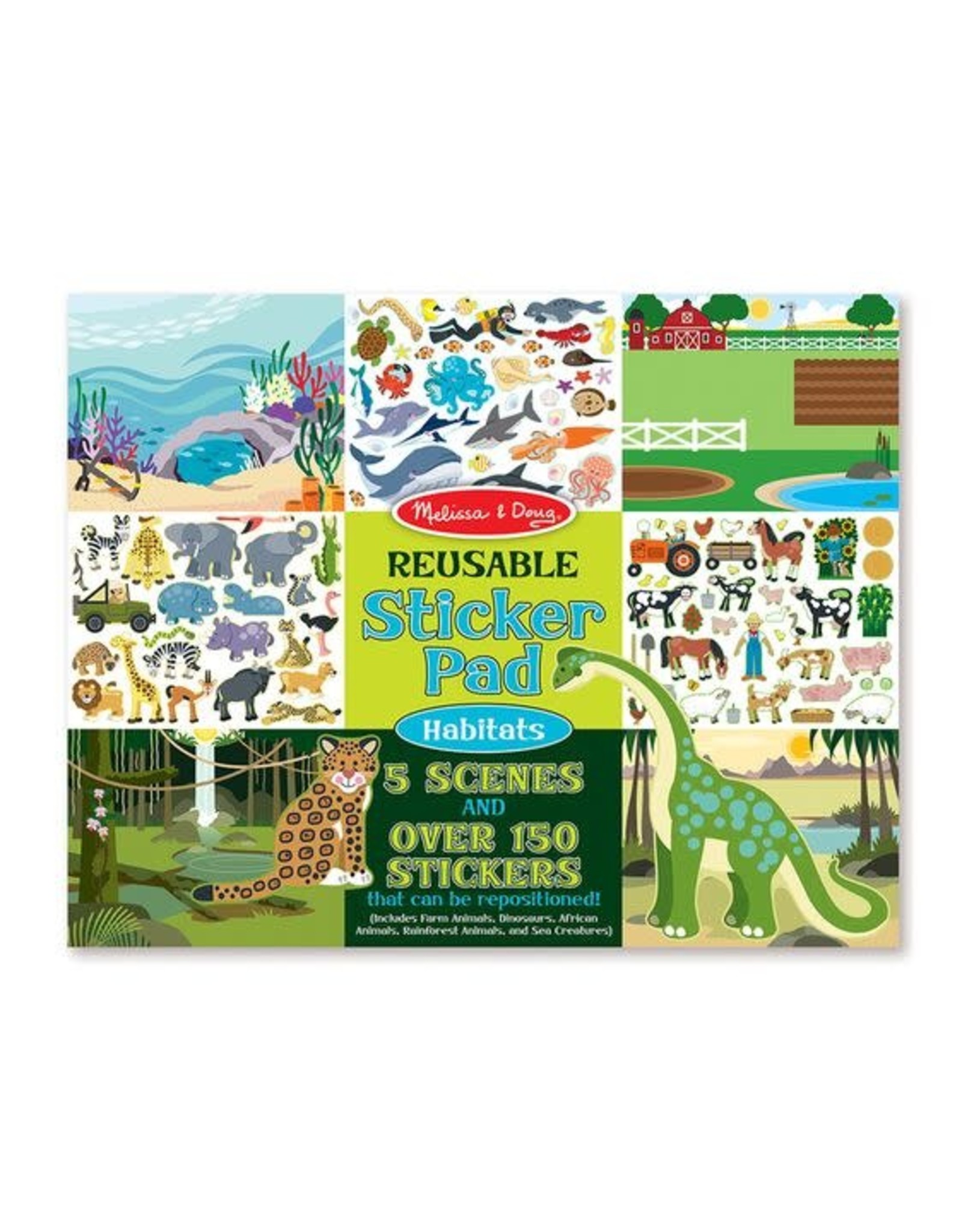 Melissa & Doug Melissa&Doug 14196 Herbruikbaar Stickerboek Leefgebied Dieren