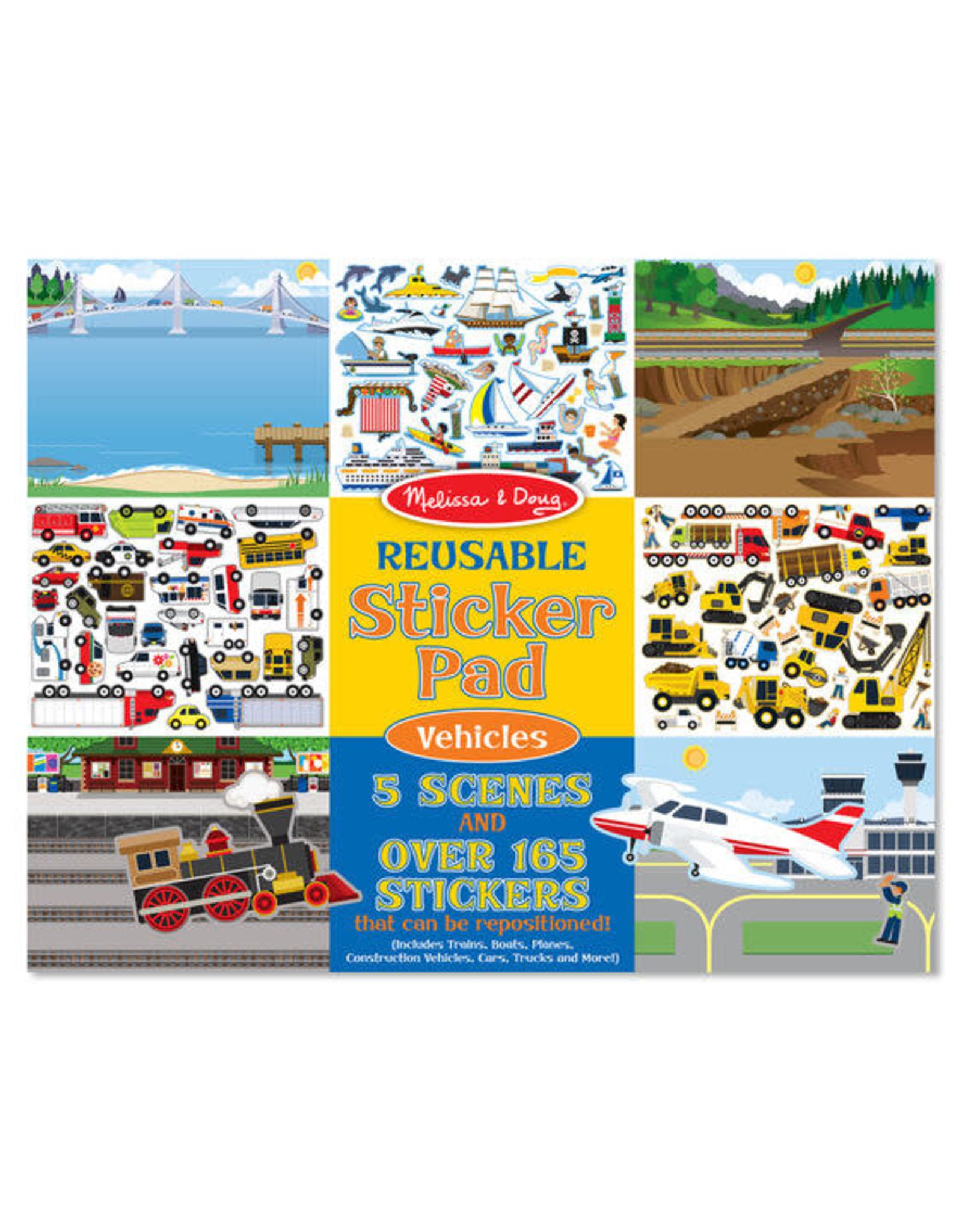 Melissa & Doug Melissa&Doug 14199 Herbruikbaar Stickerboek Voertuigen