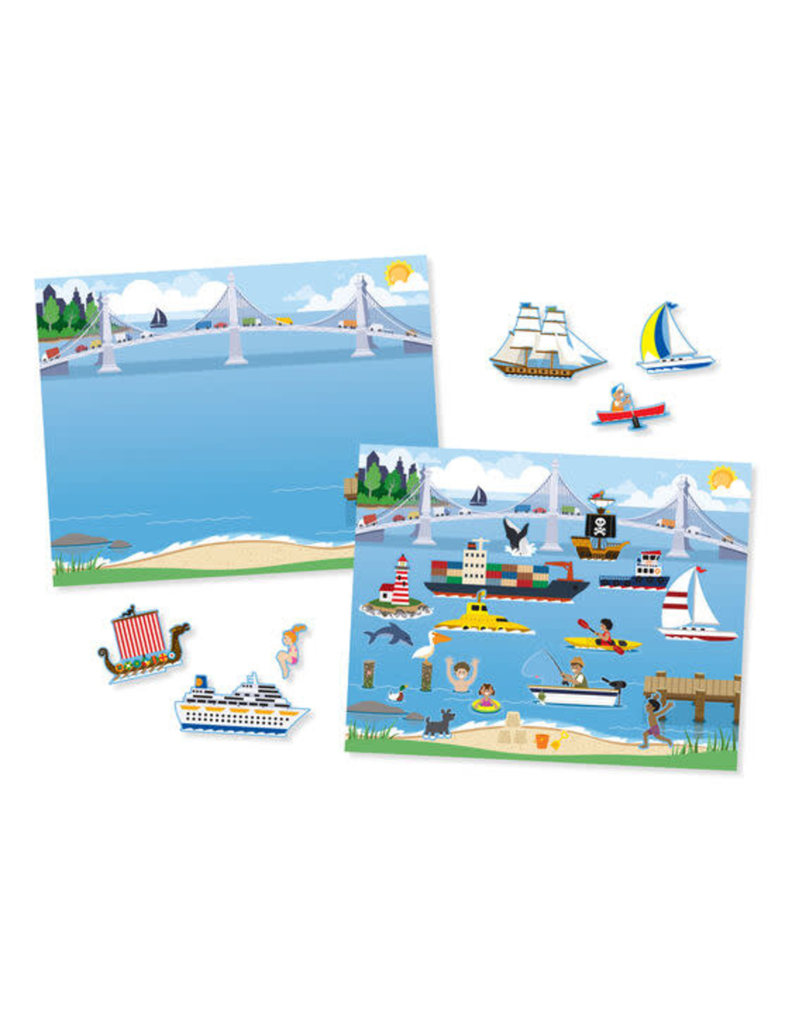 Melissa & Doug Melissa&Doug 14199 Herbruikbaar Stickerboek Voertuigen