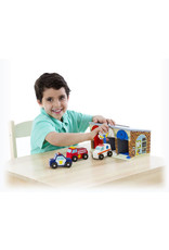 Melissa & Doug Melissa&Doug 14580 Houten Garage met Sloten en 3 Reddingsvoertuigen