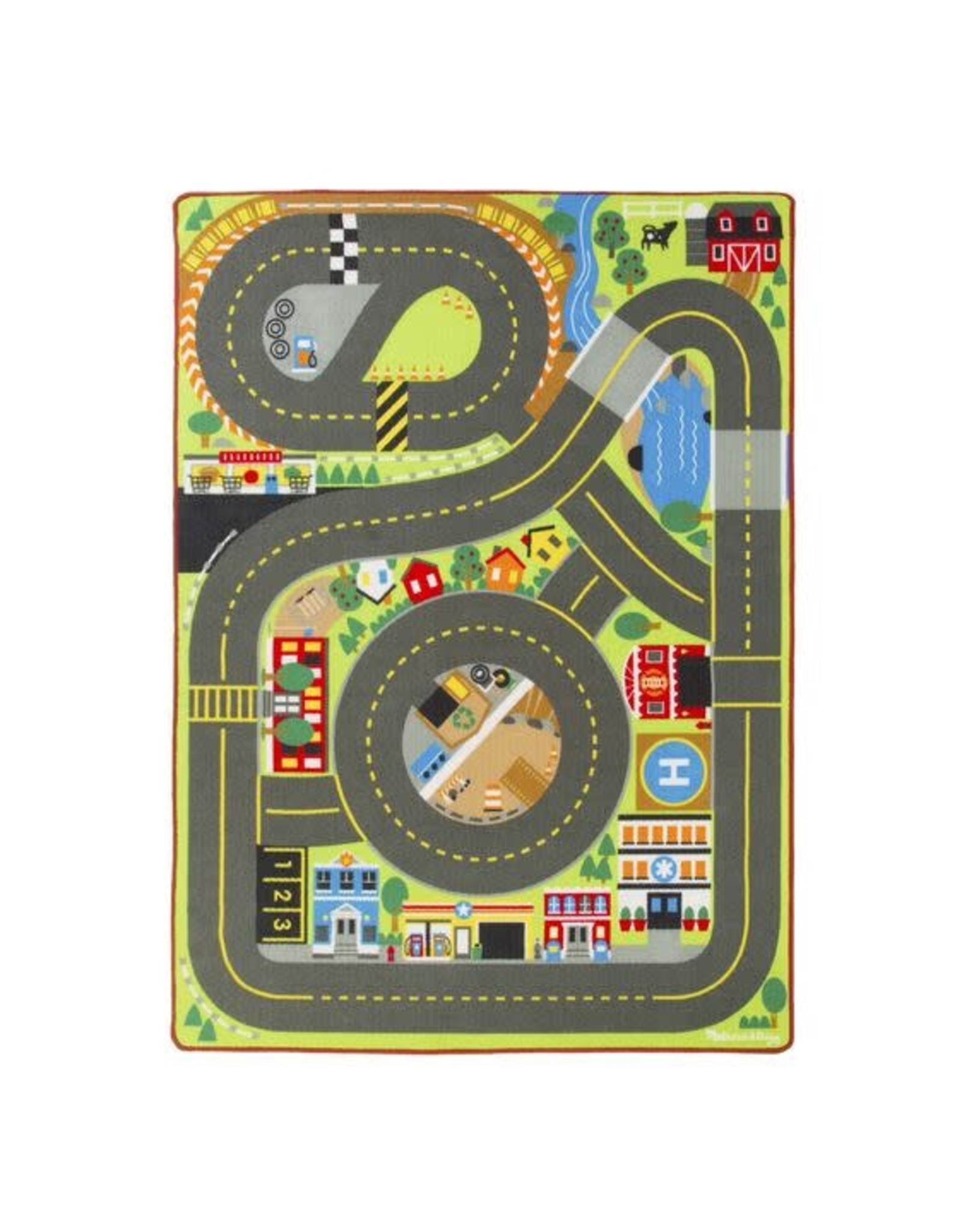 Melissa & Doug Melissa&Doug 15191 Jumbo Speelkleed Wegen (147cm x 200 cm)