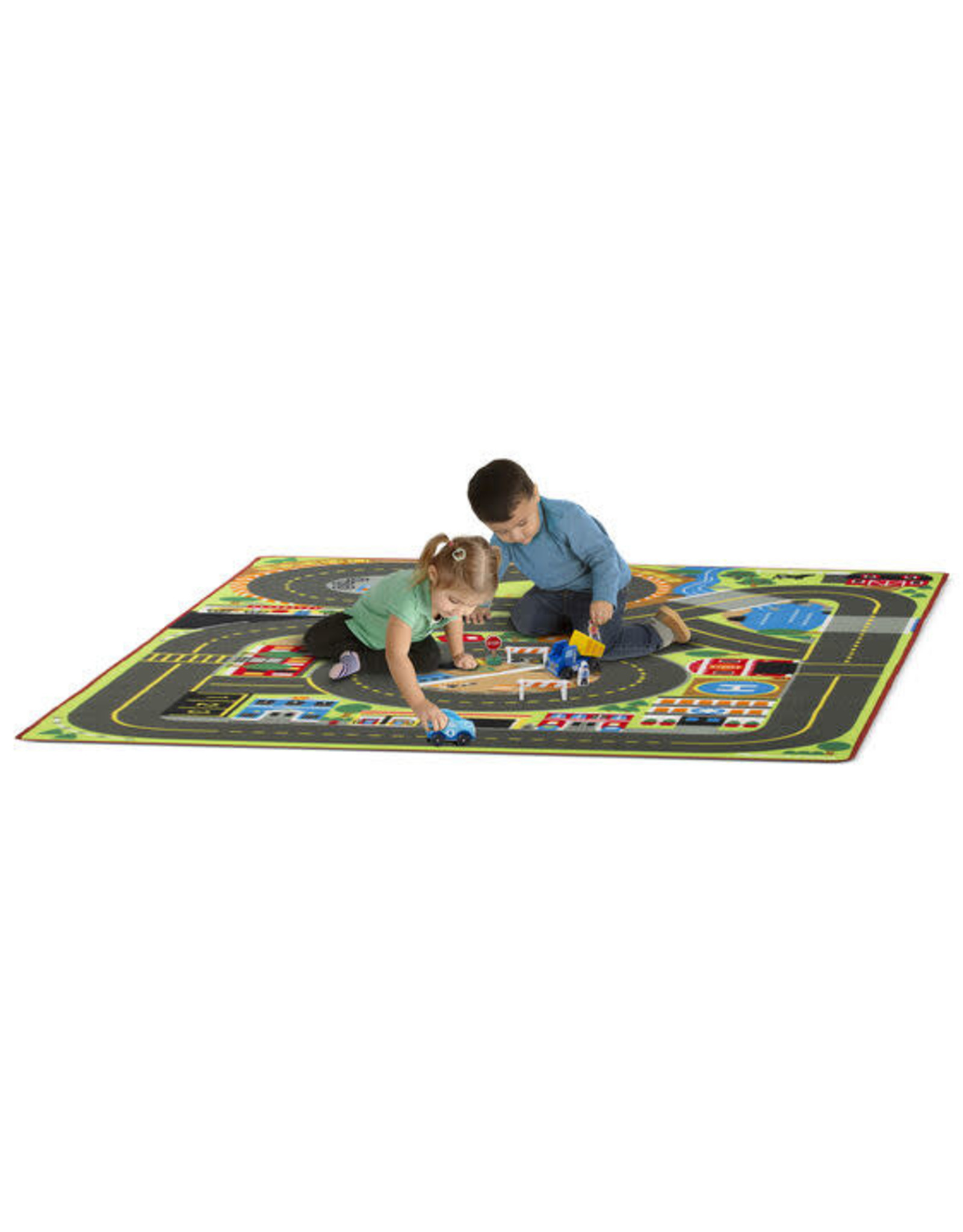 Melissa & Doug Melissa&Doug 15191 Jumbo Speelkleed Wegen (147cm x 200 cm)