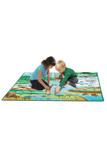 Melissa & Doug Melissa&Doug 15192 Jumbo Speelkleed Leefgebieden Dieren (147 cm x 200 cm)