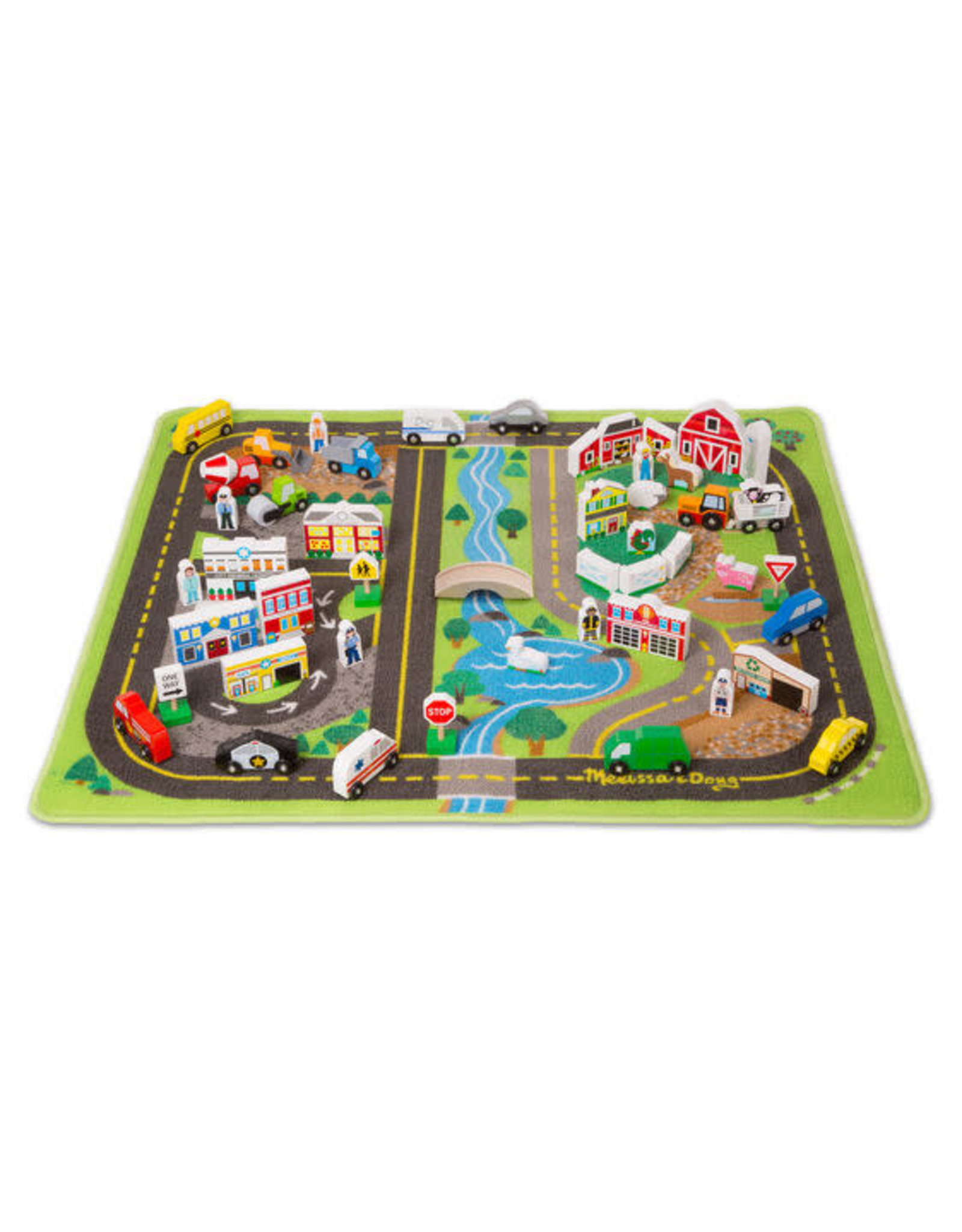 Melissa & Doug Melissa&Doug 15195 Speelkleed Wegen Speelset Deluxe (100 cm x 91 cm)