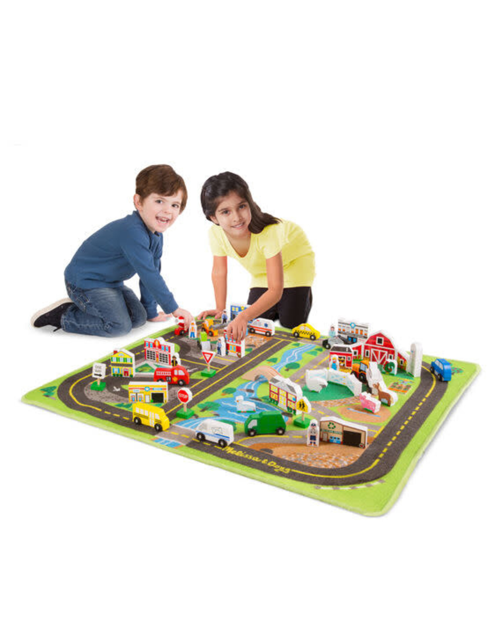 Melissa & Doug Melissa&Doug 15195 Speelkleed Wegen Speelset Deluxe (100 cm x 91 cm)