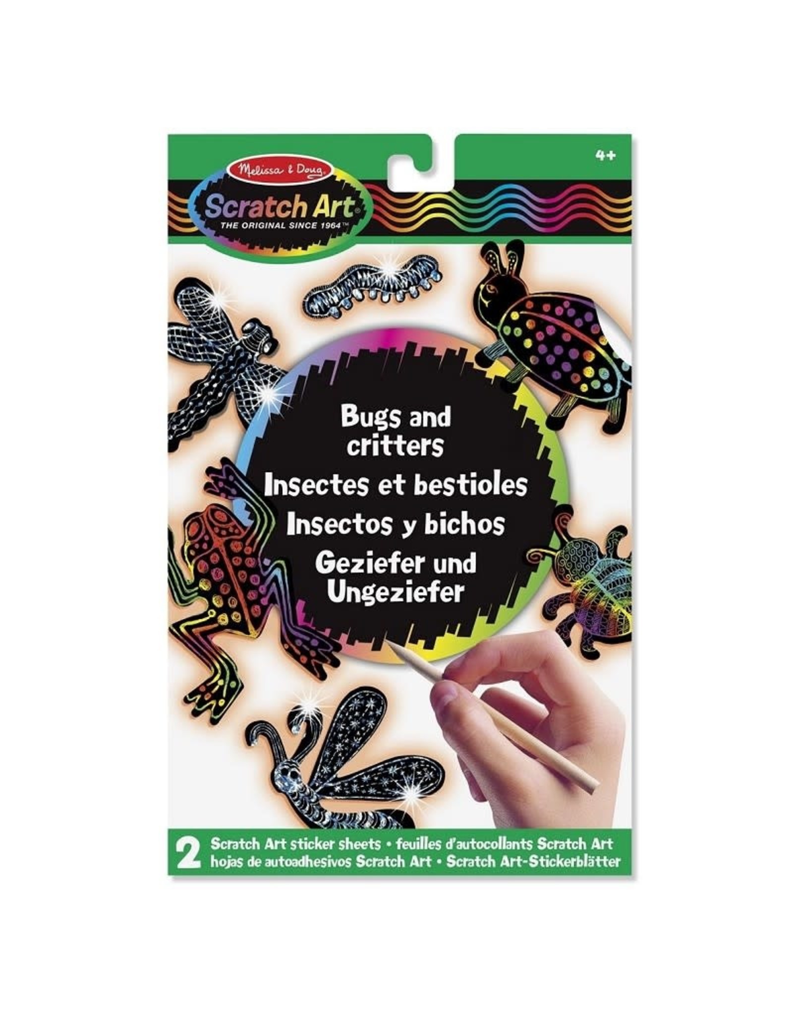 Melissa & Doug Melissa&Doug 15825 Scratch Art-Bladen: Insecten