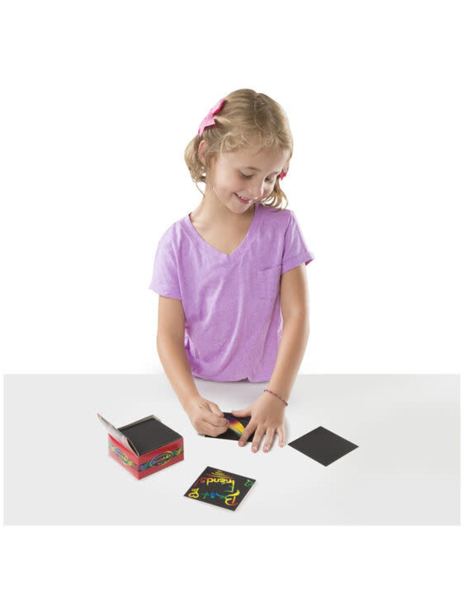 Melissa & Doug Melissa&Doug 15945 Mini Scratch Art Notitieblokje: Regenboog