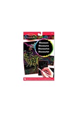 Melissa & Doug Melissa&Doug 15957 Scratch Art-Bladen: Dinosaurussen