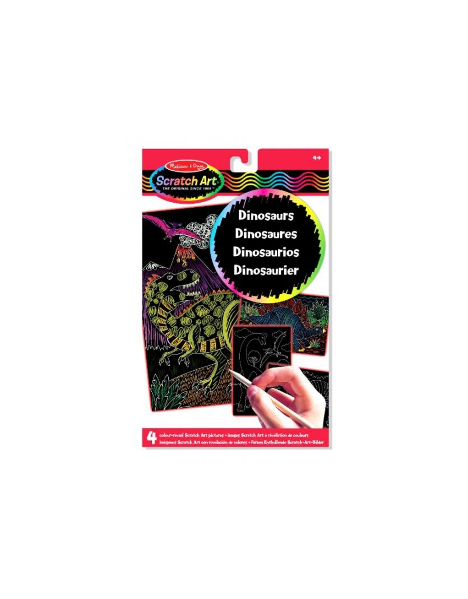 Melissa & Doug Melissa&Doug 15957 Scratch Art-Bladen: Dinosaurussen