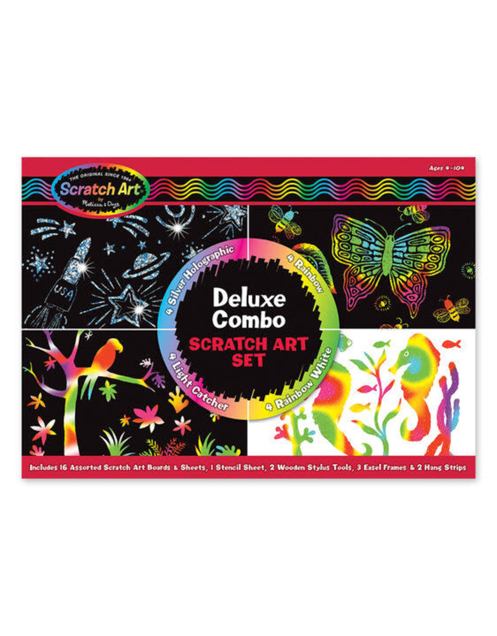 Melissa & Doug Melissa&Doug 15981 Scratch Art-Bladen Deluxe: Combinatiepakket