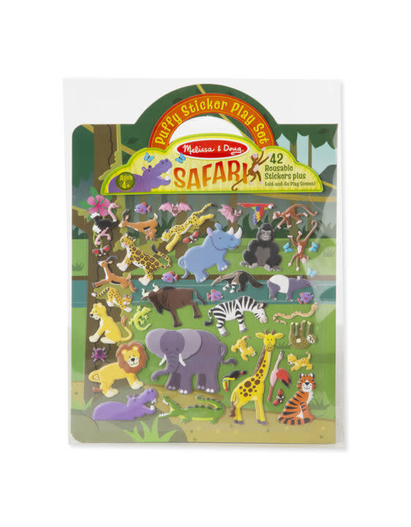 Melissa & Doug Melissa&Doug 19106 Herbruikbare Extradikke Stickers Safari