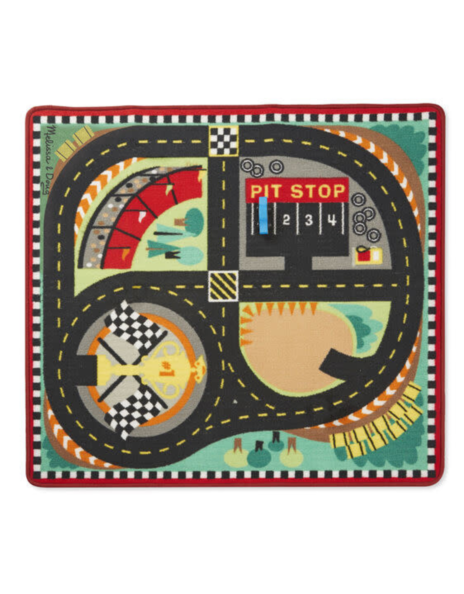 Melissa & Doug Melissa&Doug 19401 Speelkleed met supersnel Race Circuit  (100 cm x 90 cm)