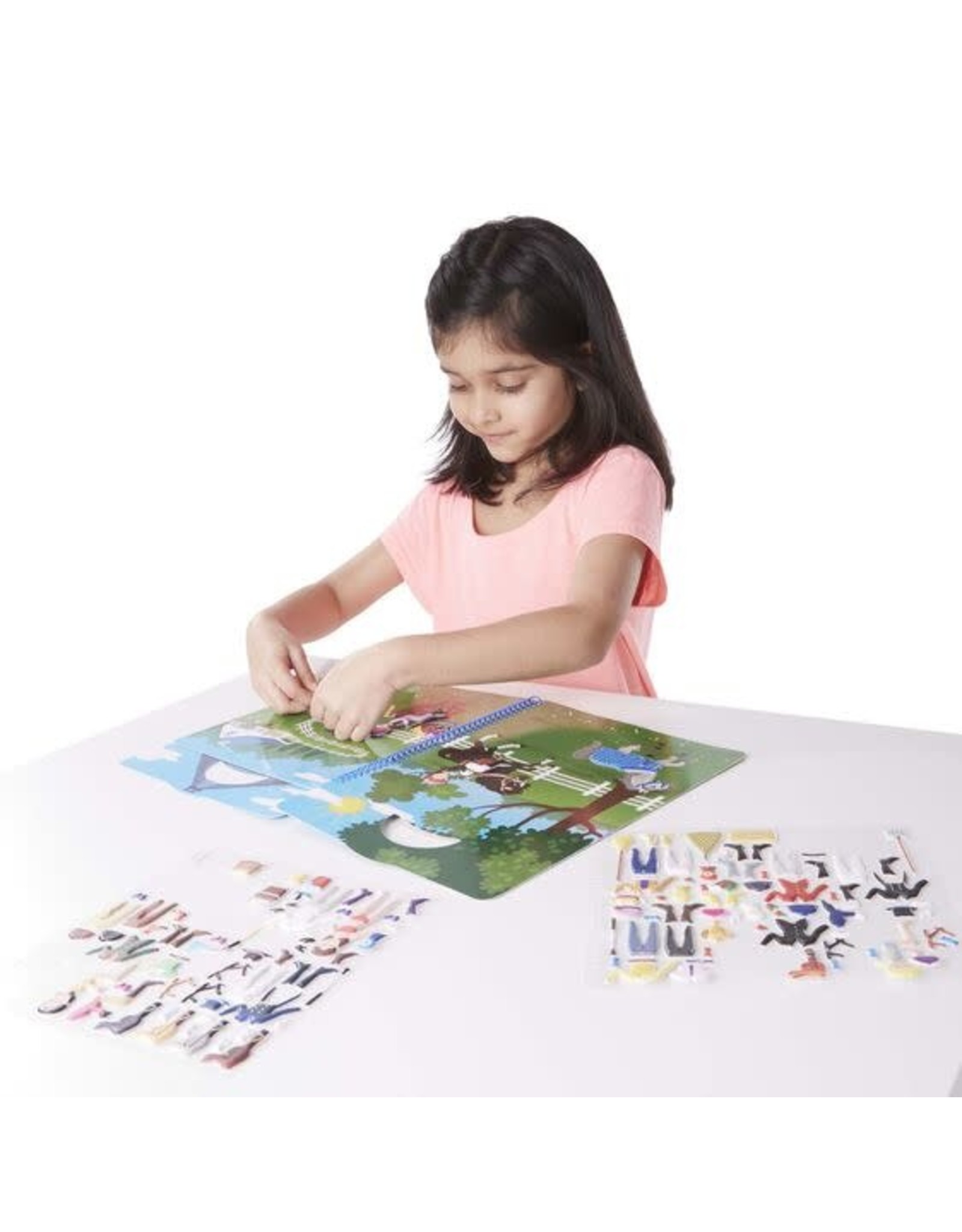 Melissa & Doug Melissa&Doug 19410 Deluxe Stickerboek met Extradikke Stickers Paardrijclub