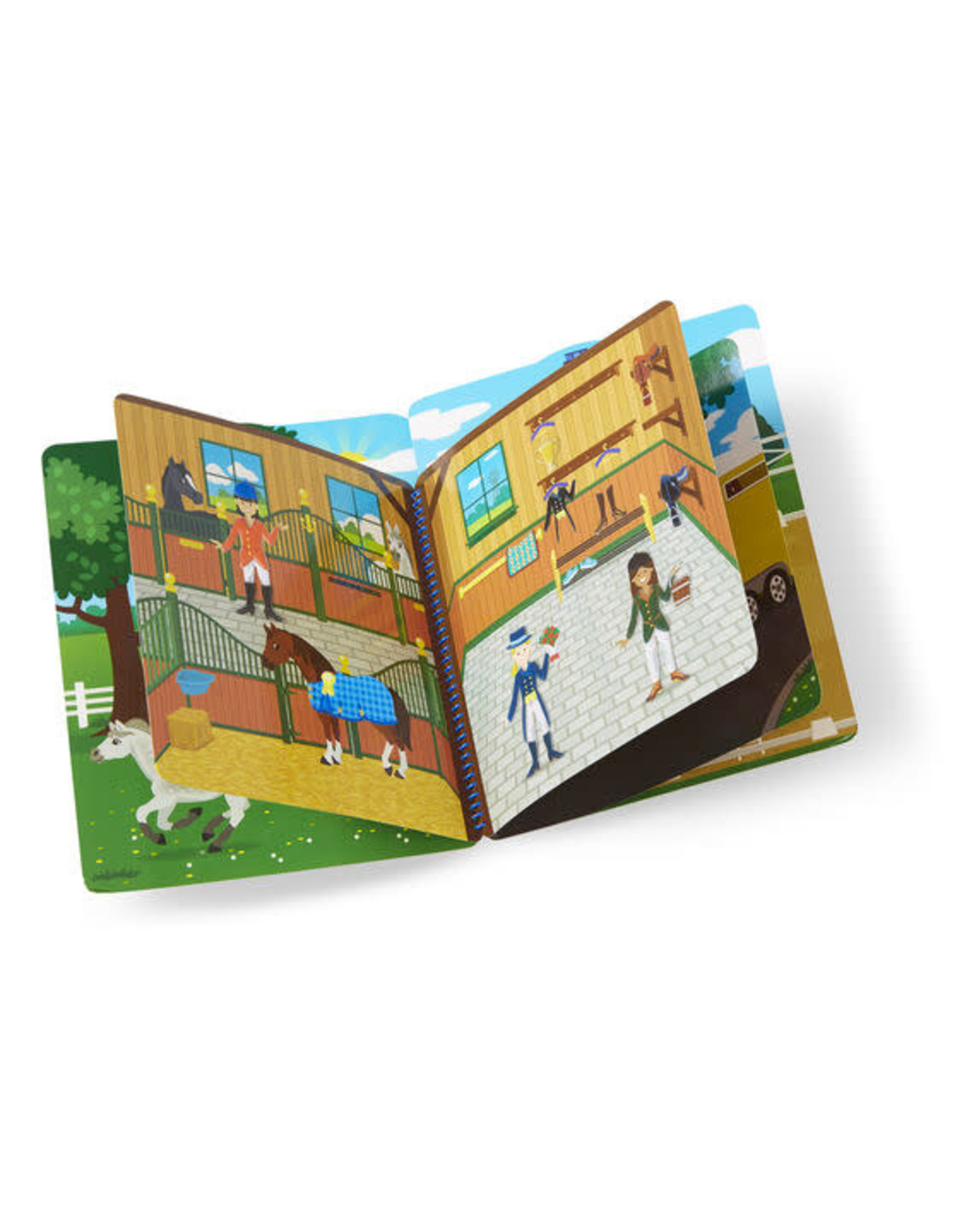 Melissa & Doug Melissa&Doug 19410 Deluxe Stickerboek met Extradikke Stickers Paardrijclub