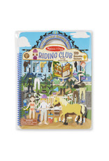 Melissa & Doug Melissa&Doug 19410 Deluxe Stickerboek met Extradikke Stickers Paardrijclub