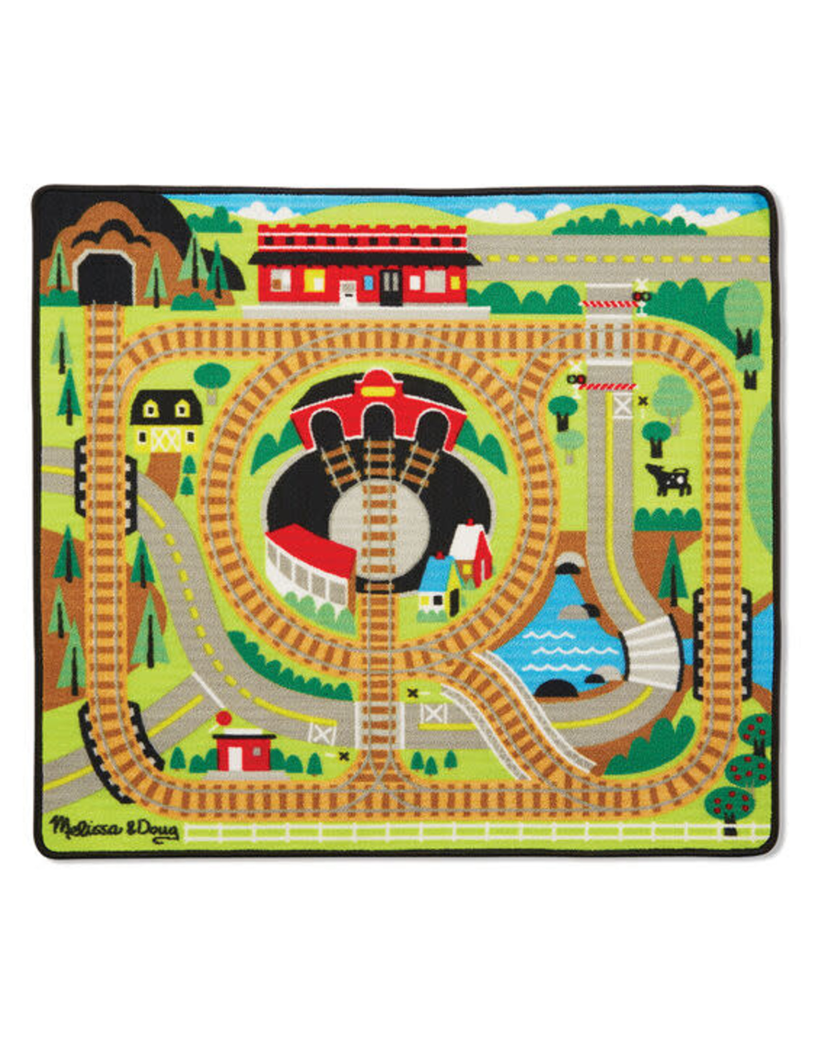 Melissa & Doug Melissa&Doug 19554 Speelkleed Treinsporen (100 cm x 90 xm)