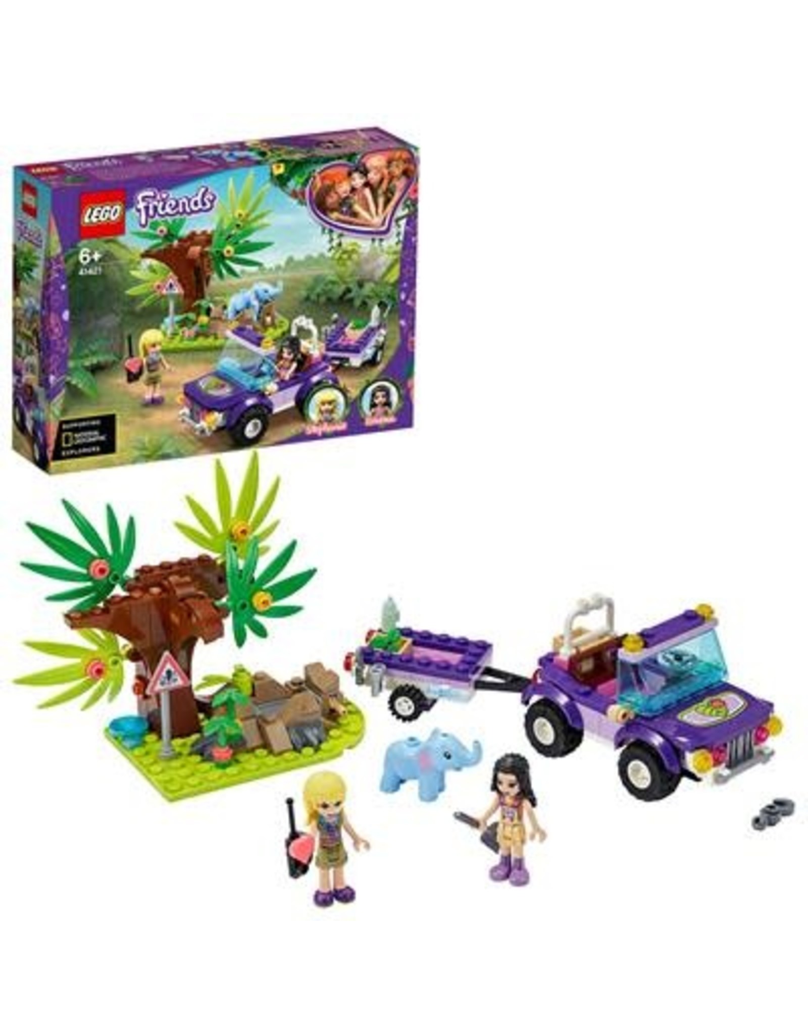 LEGO Lego Friends 41421 Reddingsbasis babyolifant in jungle  41421