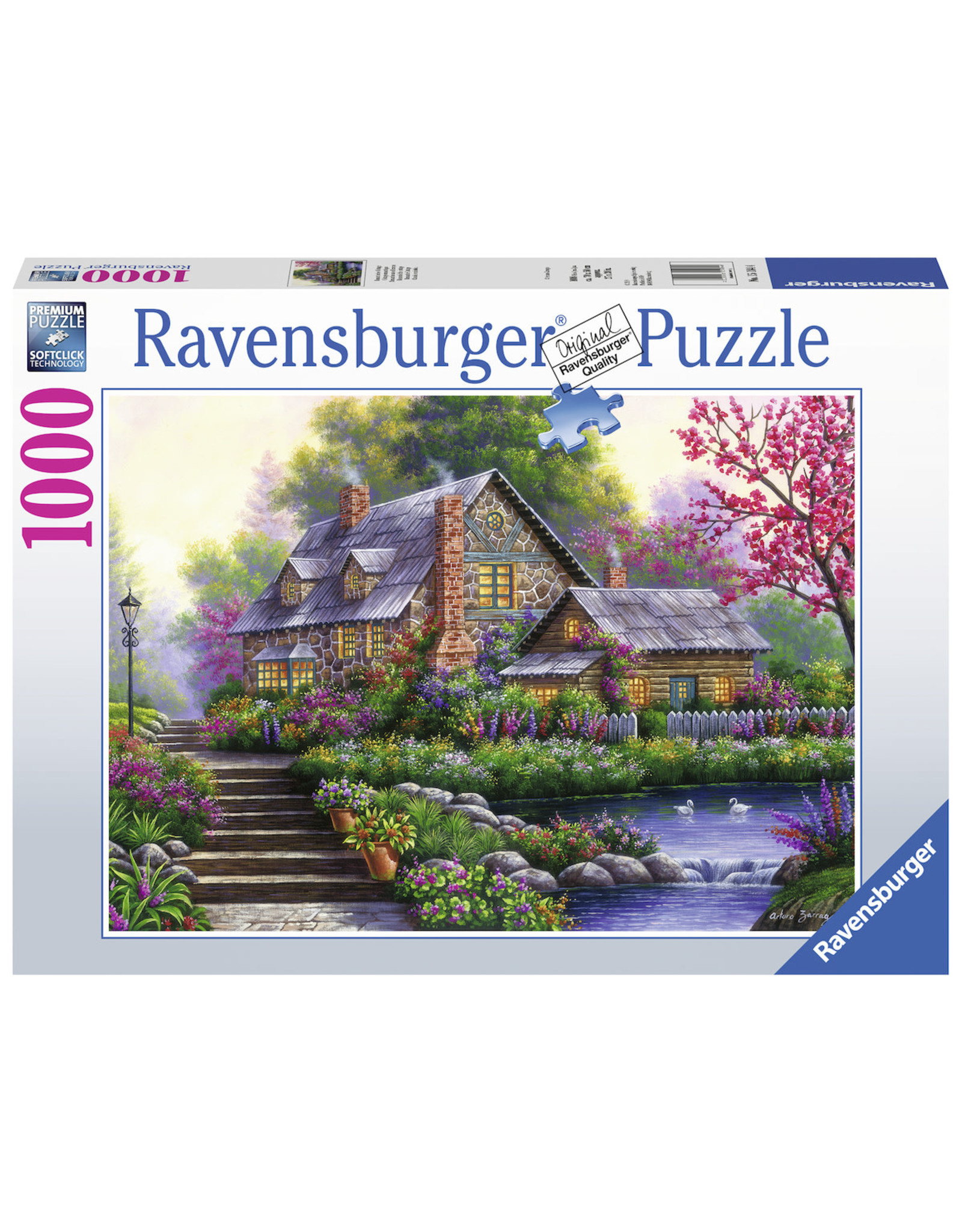 Ravensburger Ravensburger puzzel Romantische Cottage 1000 stukjes