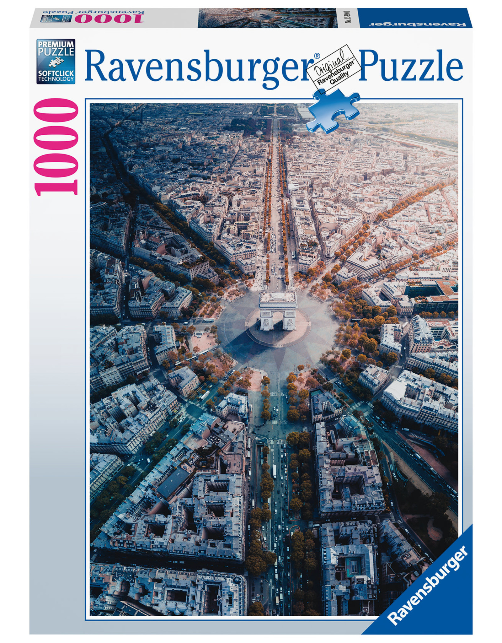 Ravensburger Ravensburger puzzel 159901 Parijs van bovenaf gezien 1000 stukjes