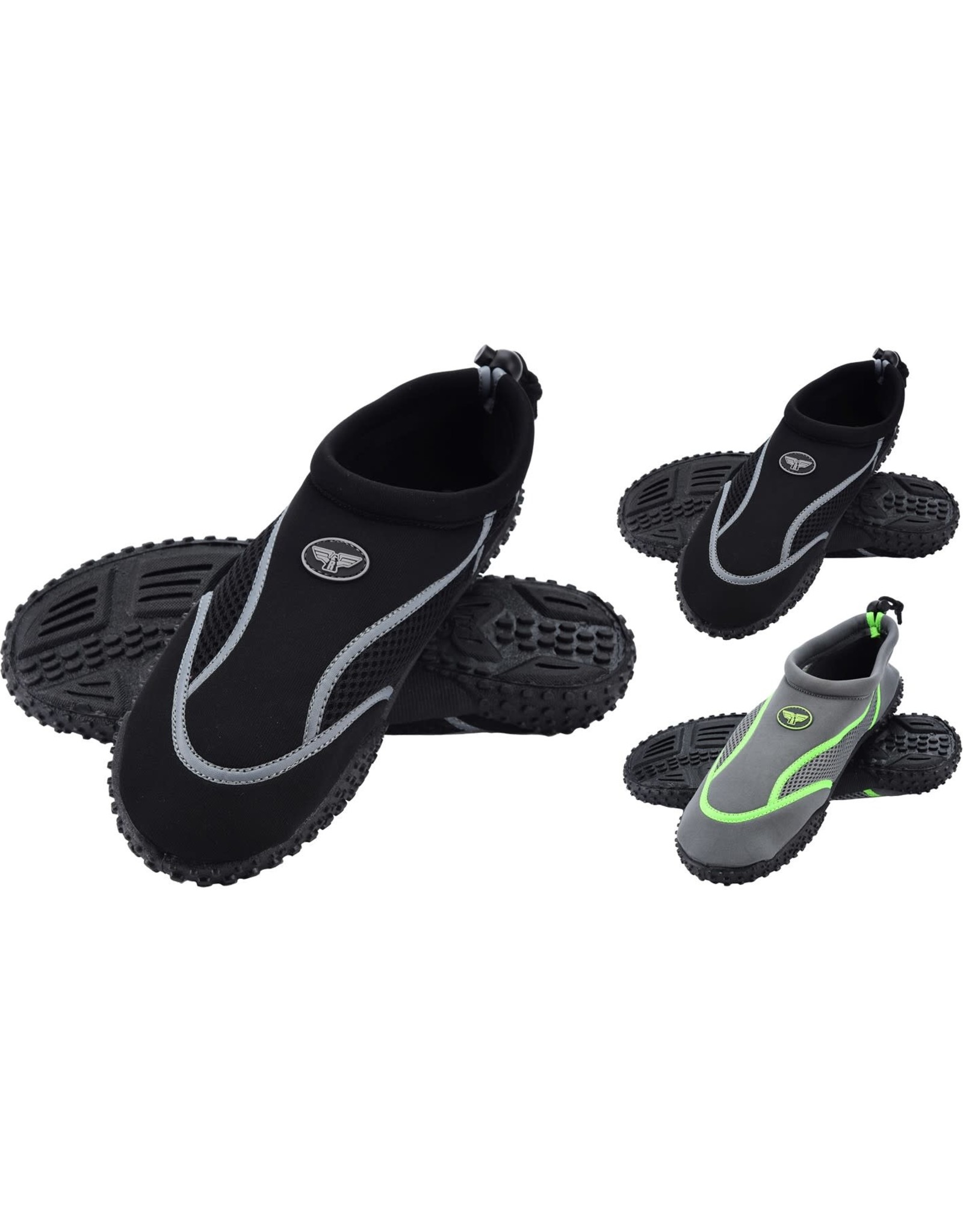Surfschoen Heren Grijs/Neon Geel