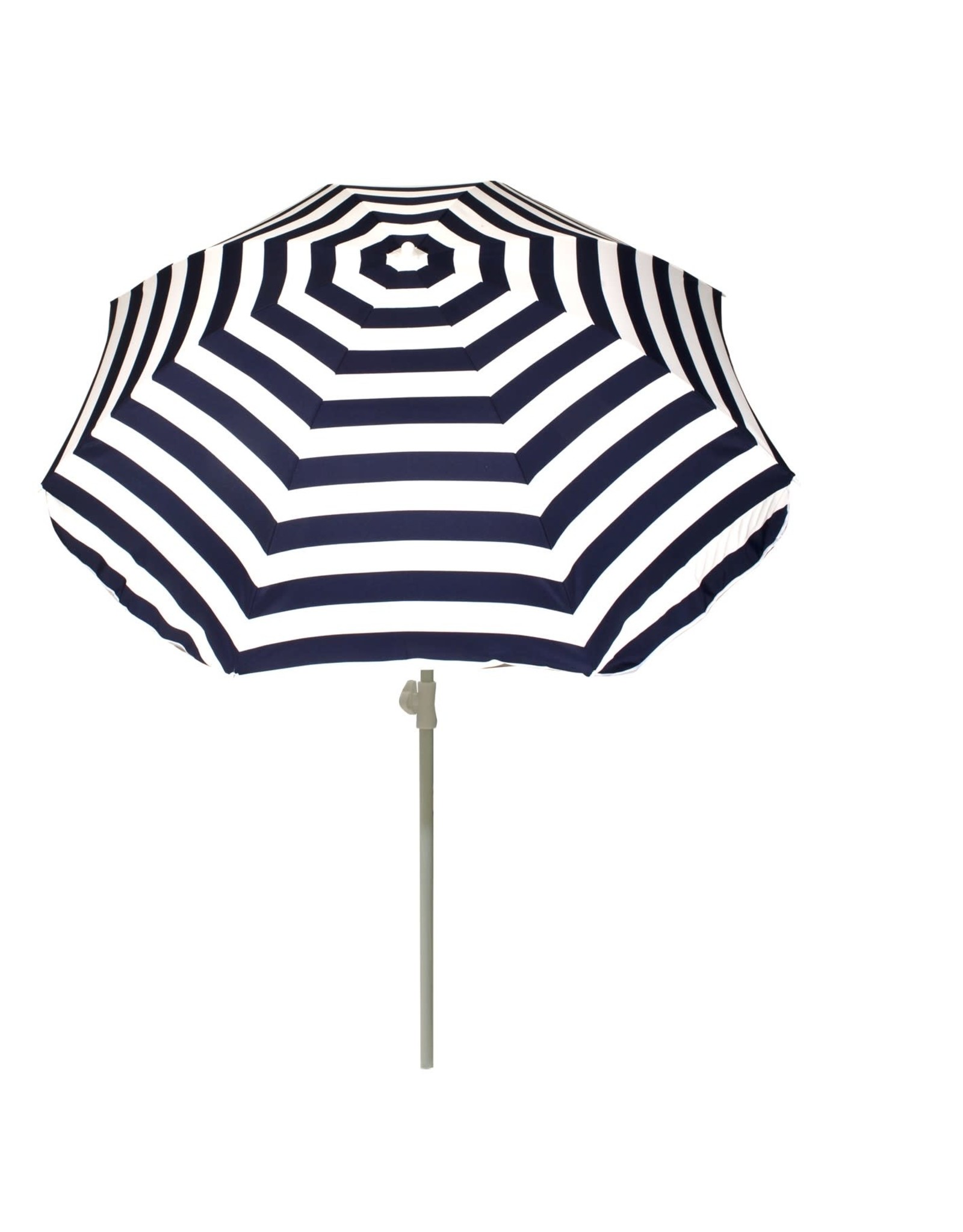 Summertime Parasol 180cm blauw/wit