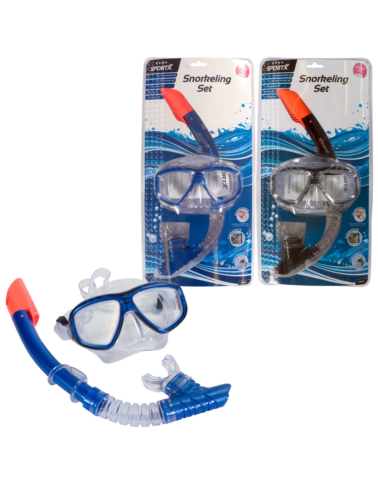 Sportx SportX Adult Snorkelset **** 4 Ass