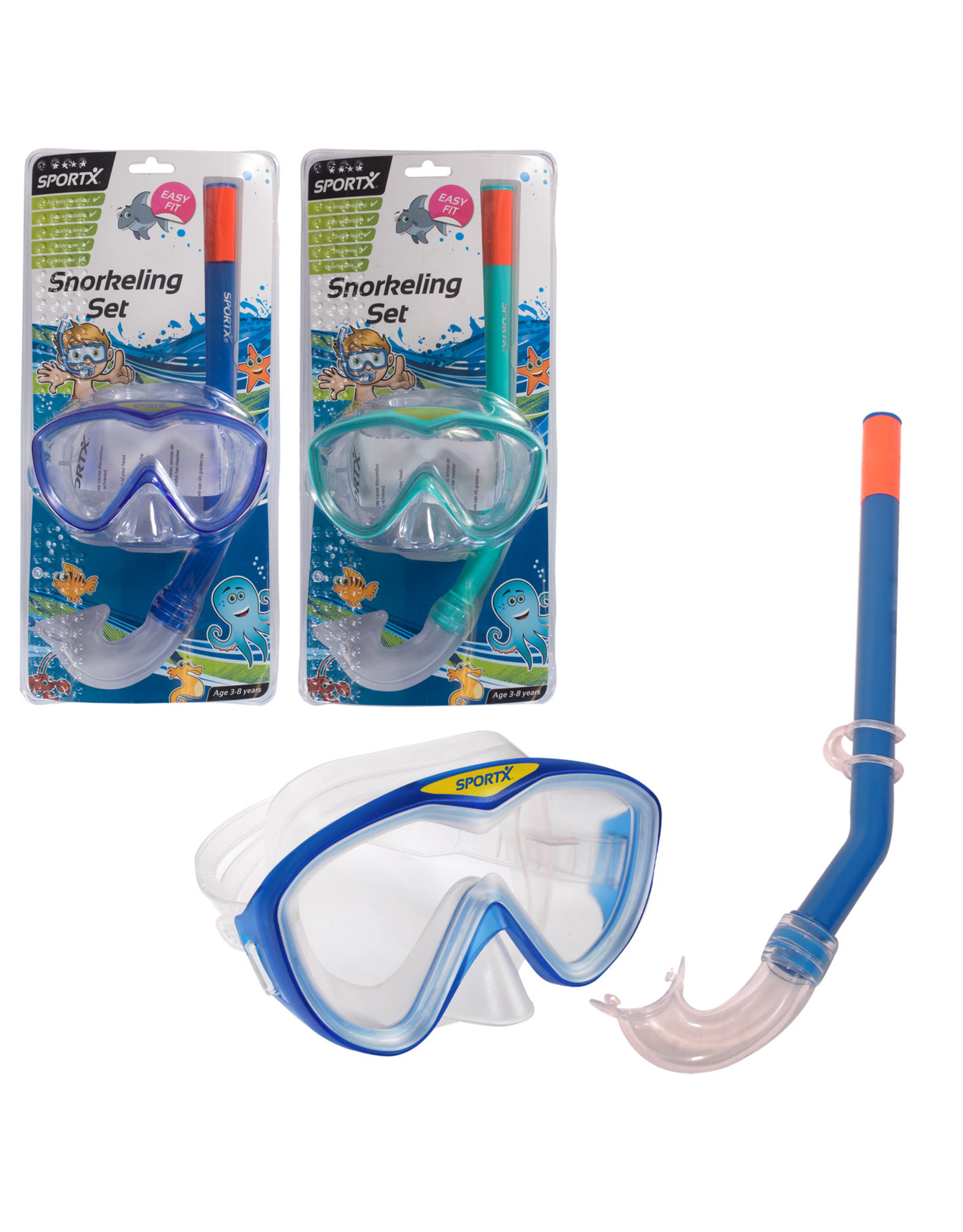 Sportx SportX Kids Snorkelset **** Sport blauw of Aqua