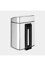 Brabantia Brabantia afvalbak vierkant Touch bin 10ltr brilliant steel