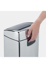 Brabantia Brabantia afvalbak vierkant Touch bin 10ltr brilliant steel