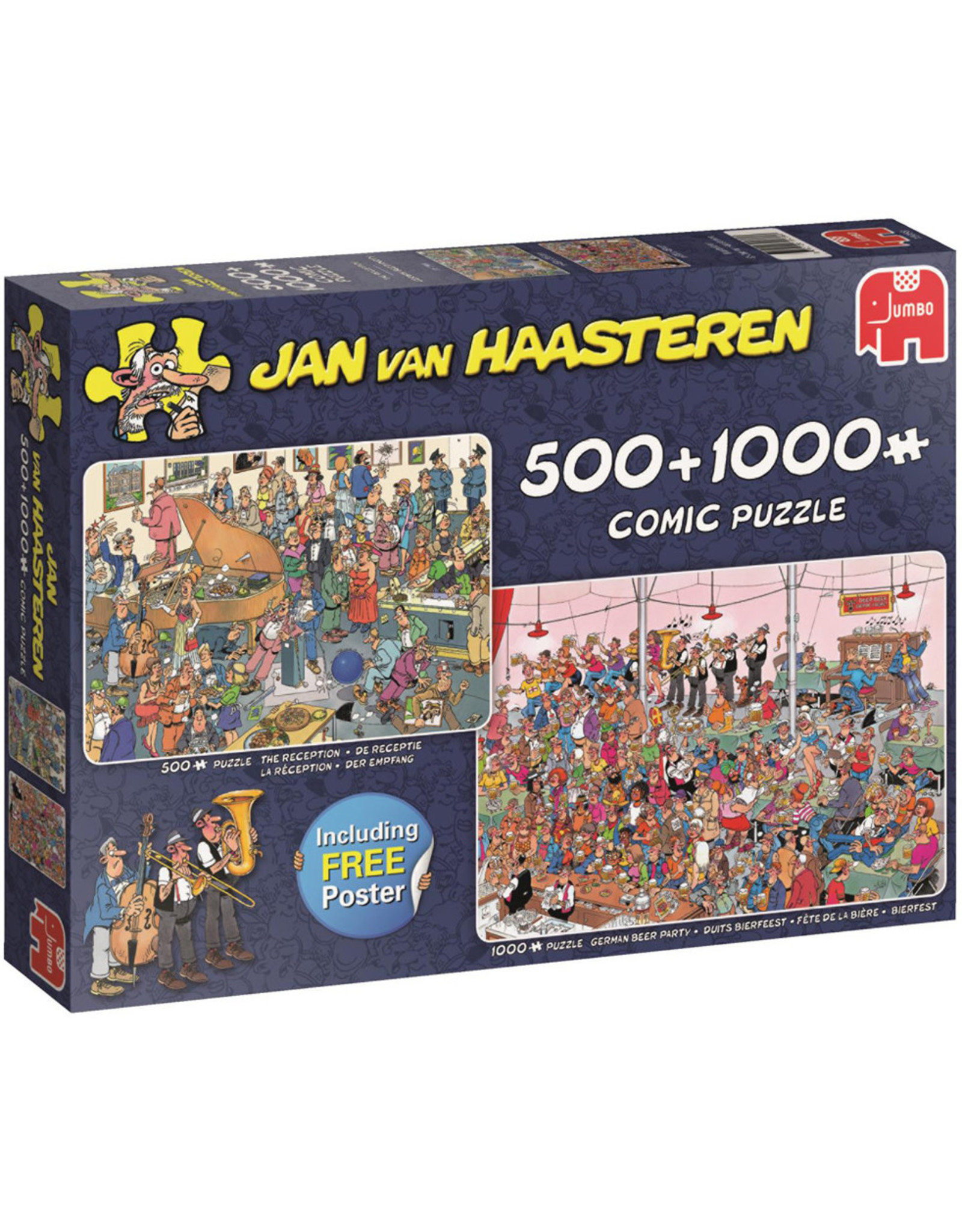 trompet Aan de overkant Overeenkomstig Jumbo Jumbo puzzel Jan van Haasteren 19058 Feestje 500/1000 stukjes -  Marja's Shop