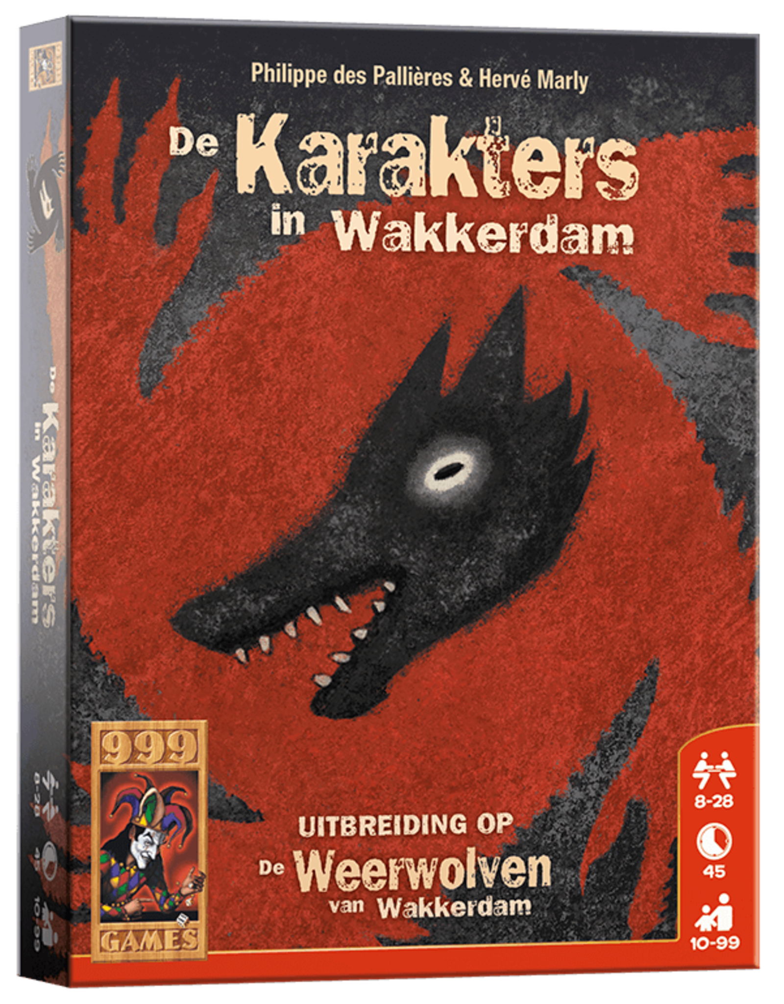 999 Games 999 Games: De Weerwolven van Wakkerdam: Karakters - Kaartspel