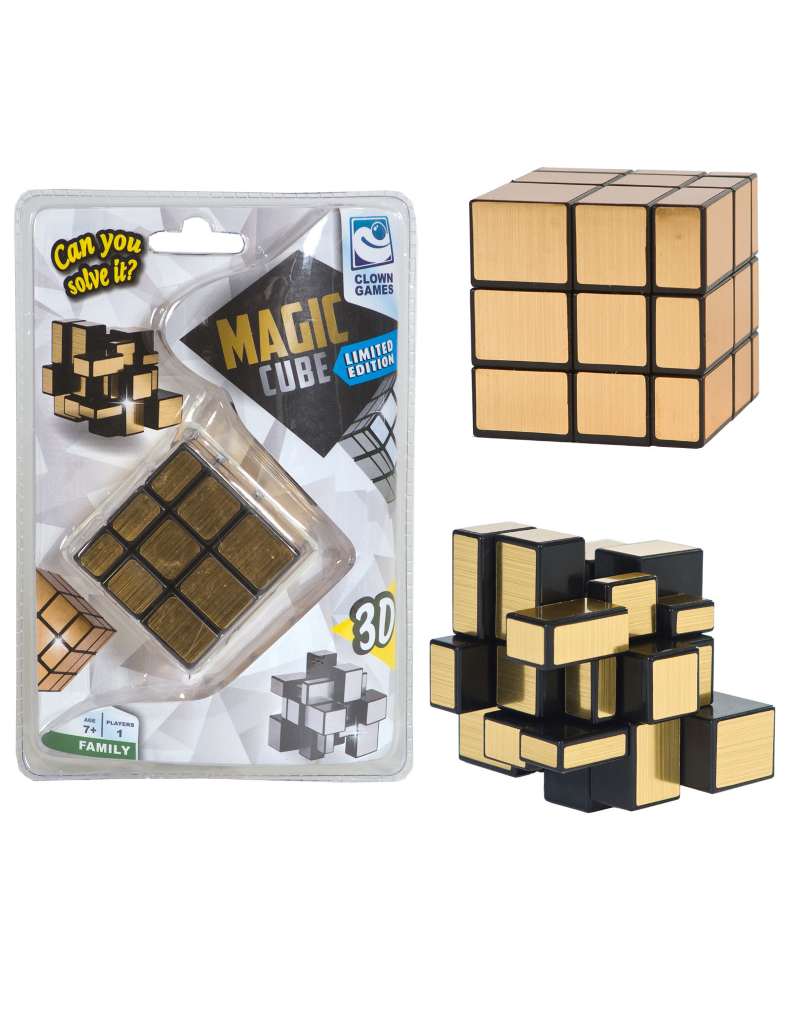 Clown Games Clown Magic Puzzle Cube Gold