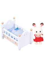 Sylvanian Families Sylvanian families 5017 Set Baby Chocoladekonijn (babybedje)