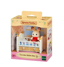 Sylvanian Families Sylvanian families 5017 Set Baby Chocoladekonijn (babybedje)